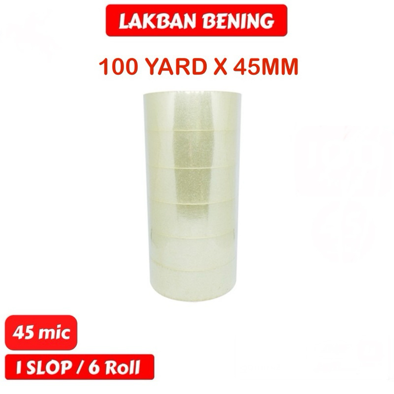 

LAKBAN BENING 100 yard x 45mm LAKBAN OPP BENING 1 SLOP