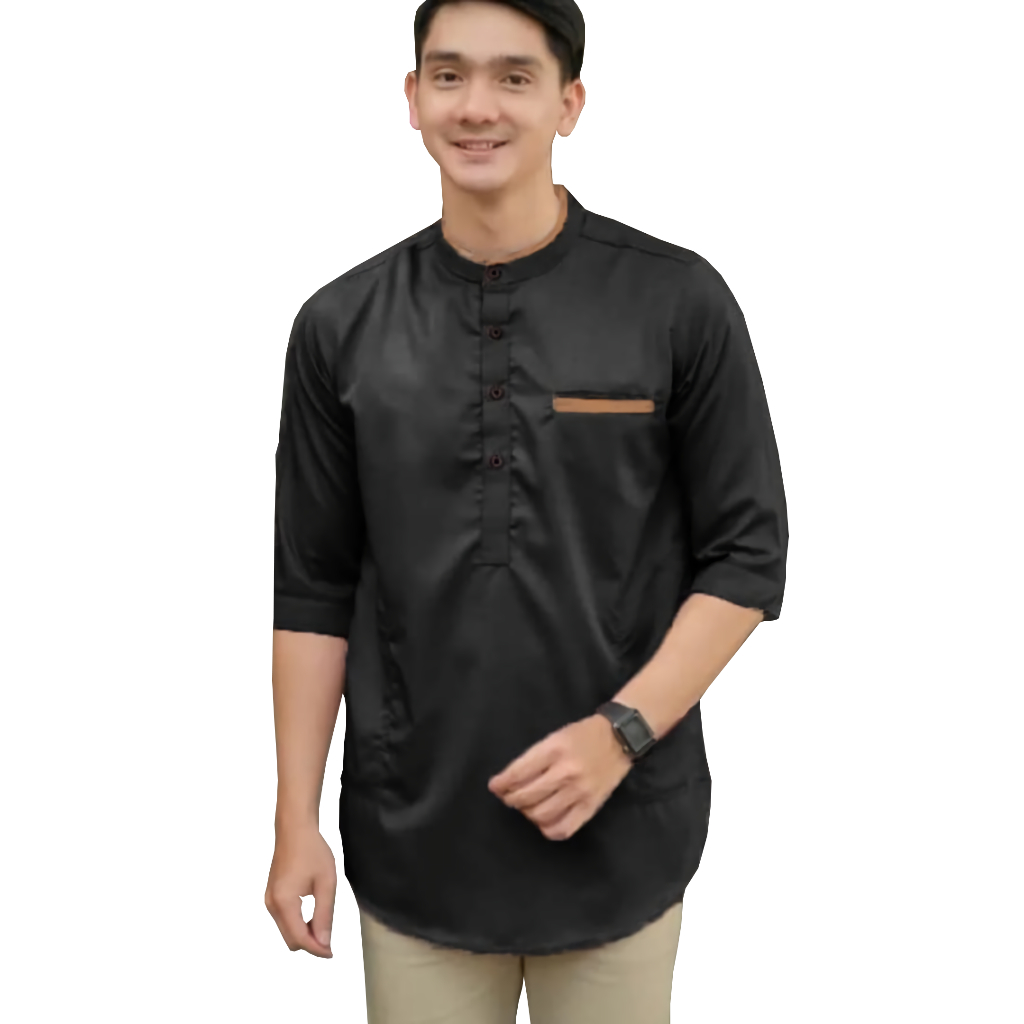 BEST SELLER  Baju Kemeja  Koko Pria Dewasa Terbaru Model Ardan Variasi Warna Hitam Bahan Premium Baju Muslim Atasan Pria Murah Bagus Pakaian Kasual