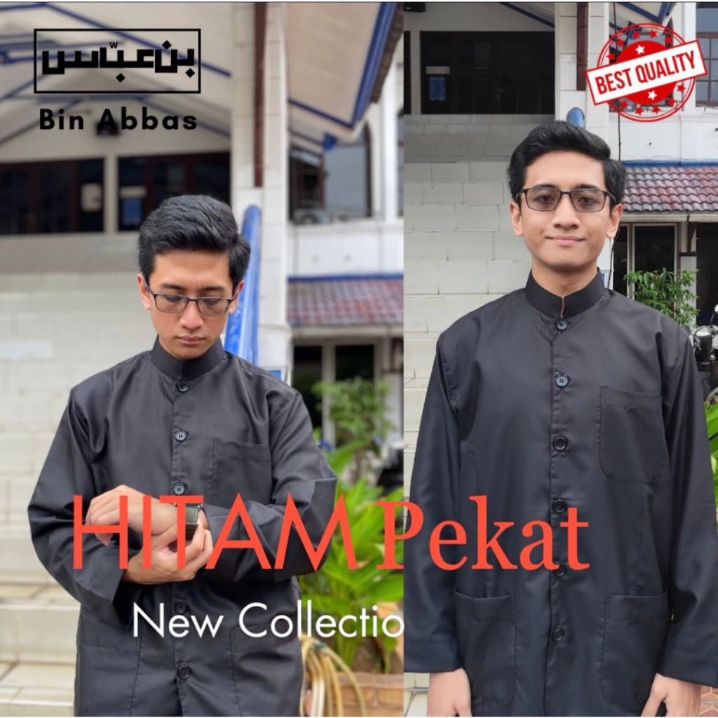 BAJU KOKO HABAIB PREMIUM JUMBO STYLE YAMAN WARNA HITAM