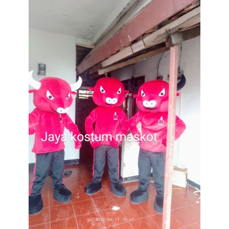 Kostum Badut maskot banteng untuk  harga 1 pcc