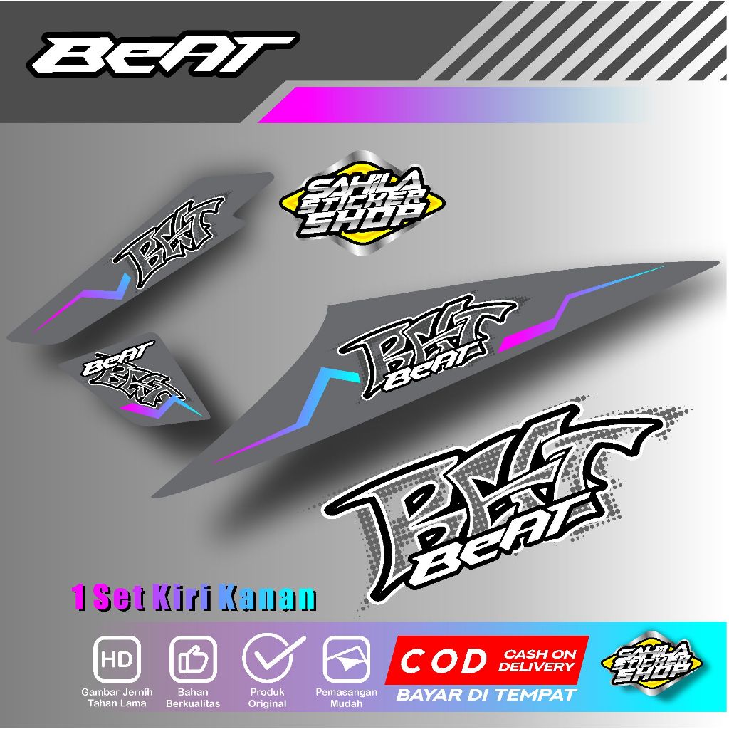 STRIPING BEAT KARBU / STIKER BEAT KARBU SIMPLE GRAFITY