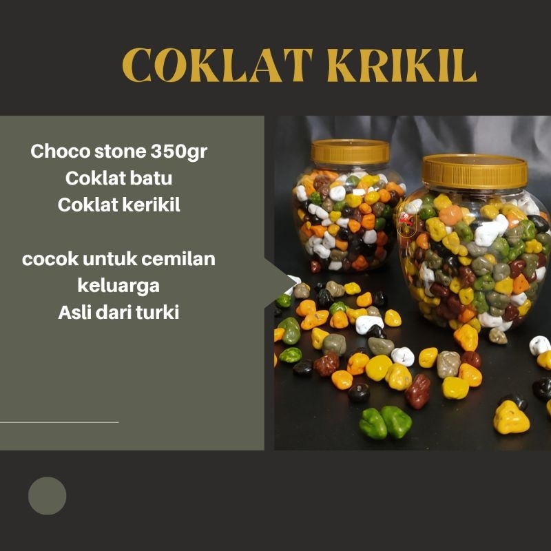 

coklat batu hoco stone 350gr coklat kerikil