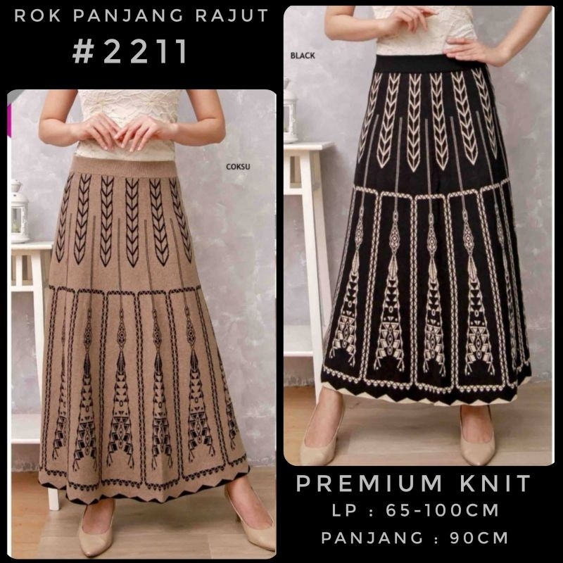 rok payung rajut import/rok panjang rajut real pict