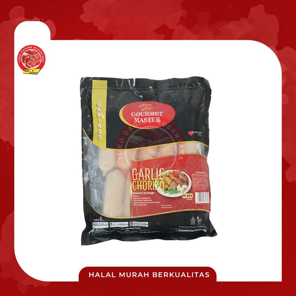 

GOURMET MASTER SAUSAGE CHORIZO GARLIC 500 GR
