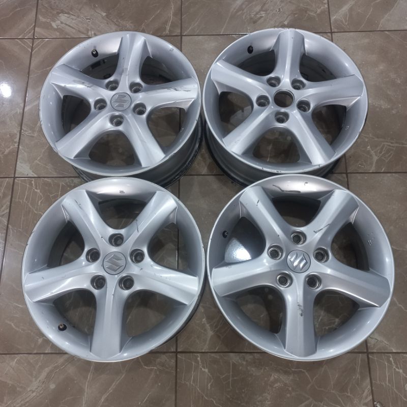VELG OEM SUZUKI S-CROSS SX4 R16X6 HOLE 5X114 ET 50 SILVER | SECOND 4PCS