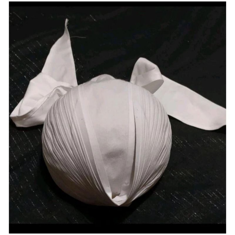 Blangkon Sunan Lipat Sliwir Putih Polos