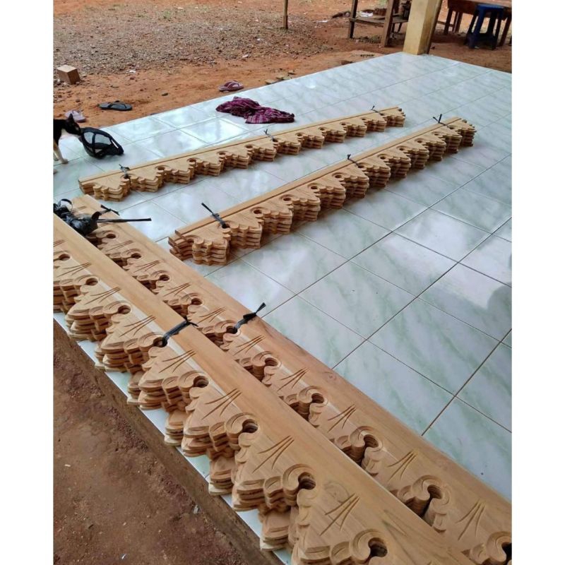 Lisplang kayu jati solid