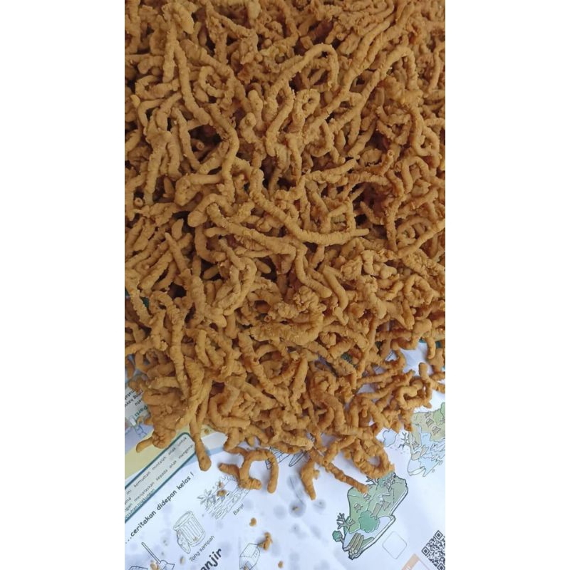 

Kripik usus 1kg pedas/ori daun jeruk premium
