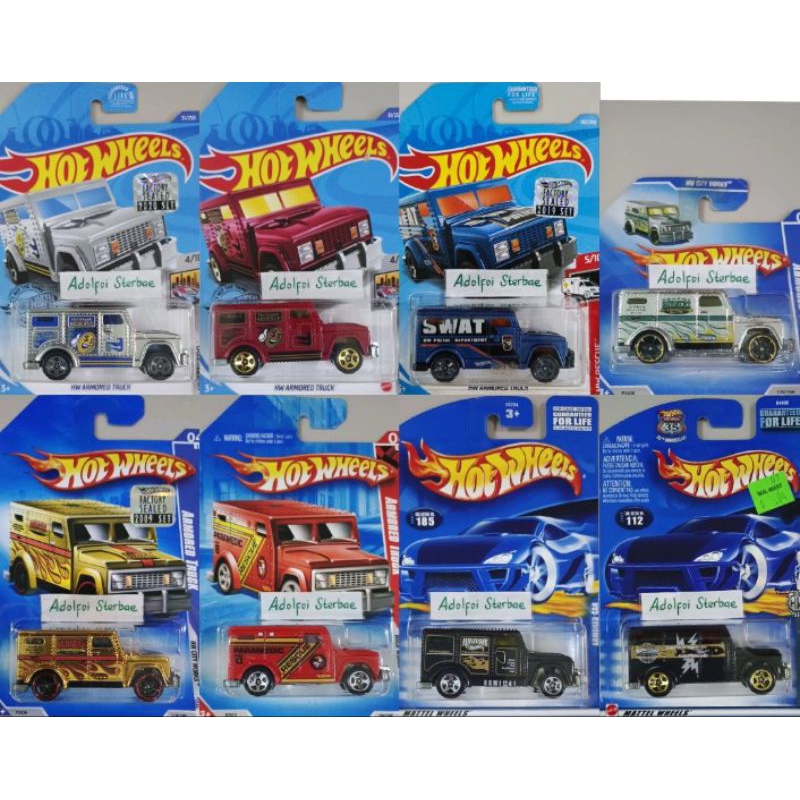 hotwheels hot wheels hw armored truck car metro factory sealed reserve el segundo chrome silver gold