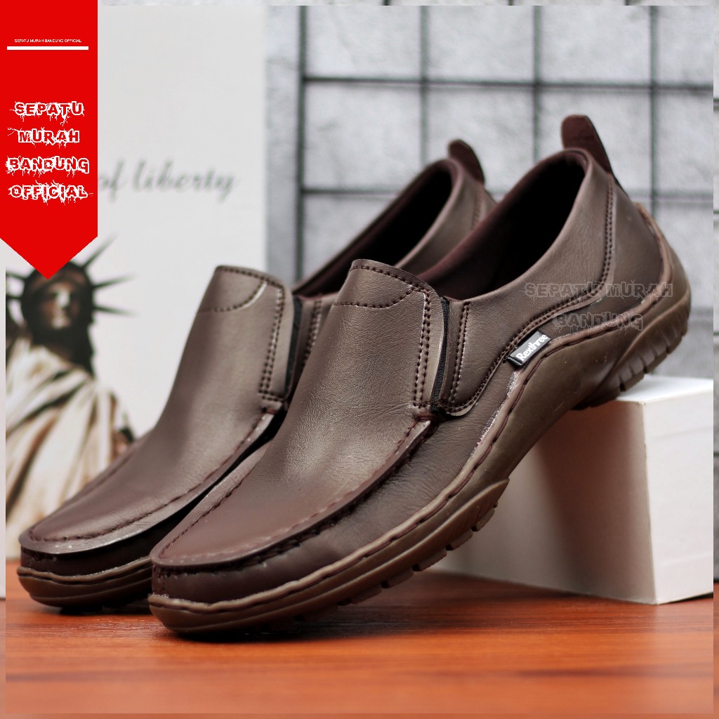 SEPATU MURAH BG COKLAT - Sepatu Formal Pantofel Kerja Kantor Pesta Casual Coklat Pria