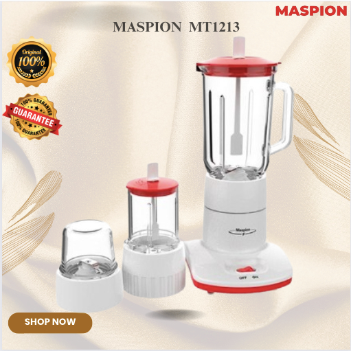 MASPION BLENDER 3in1 MT1213/MT-1213/MT-1213/MT 1213/MASPION DRY BLENDER PLASTIK/