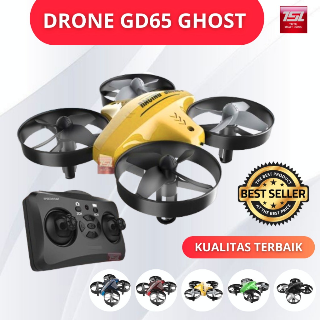 TUTU Drone GD65 Ghost DRONE APEX Mini Racing Drone, Quadcopter Drone Headless Mode, Drone Mini -