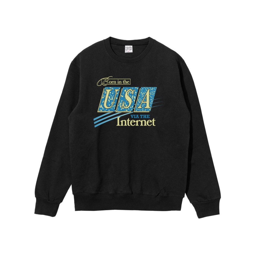 Public Culture - Usa Sweater - Black