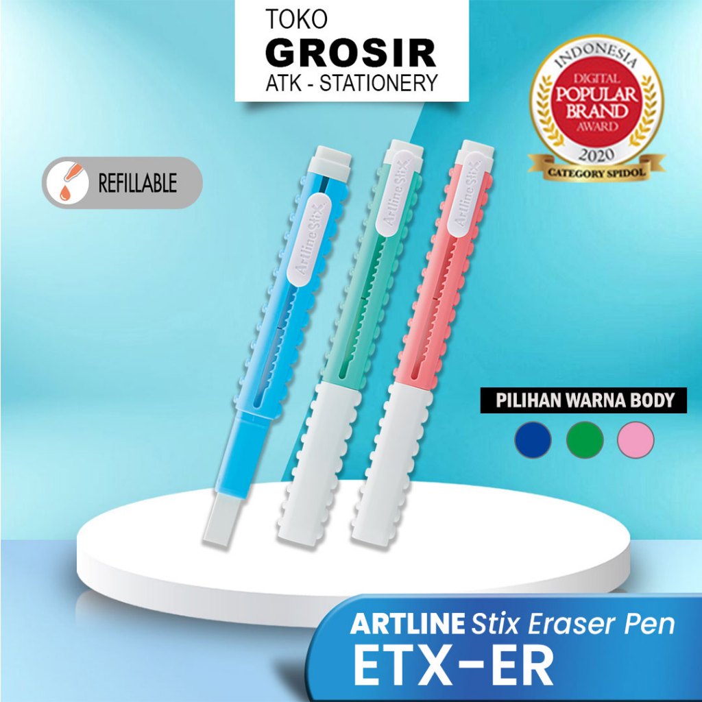 

ARTLINE StiX Penghapus Unik ETX-ER/ Eraser Stik Pen / Penghapus Karet