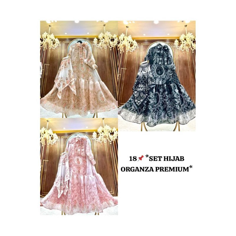GAMIS SET HIJAB PREMIUM BY SHELLA SAUKIA ORI
