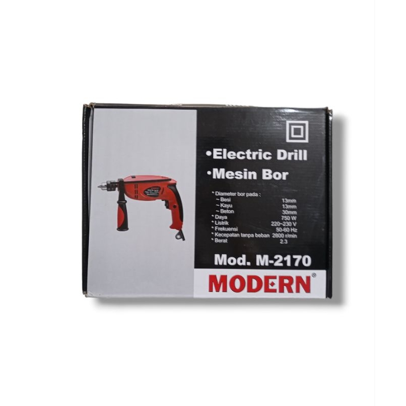 Bor Beton Listrik Mesin Impact Drill 13 mm Modern M 2170 Model Maktec