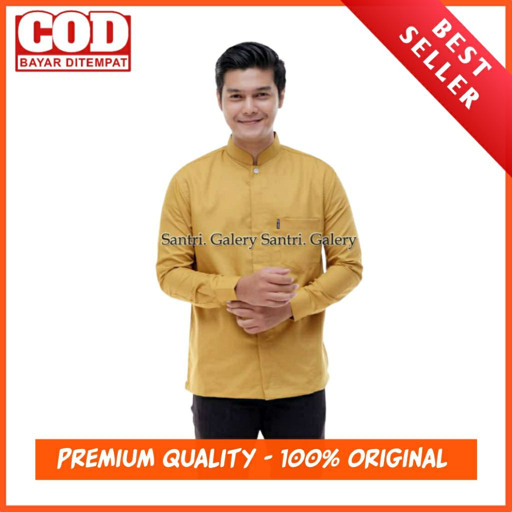 Koko Pria Dewasa / Baju Koko Pria Lengan Panjang Polos / Koko Yamani Premium / Koko Yaman / Baju Kok