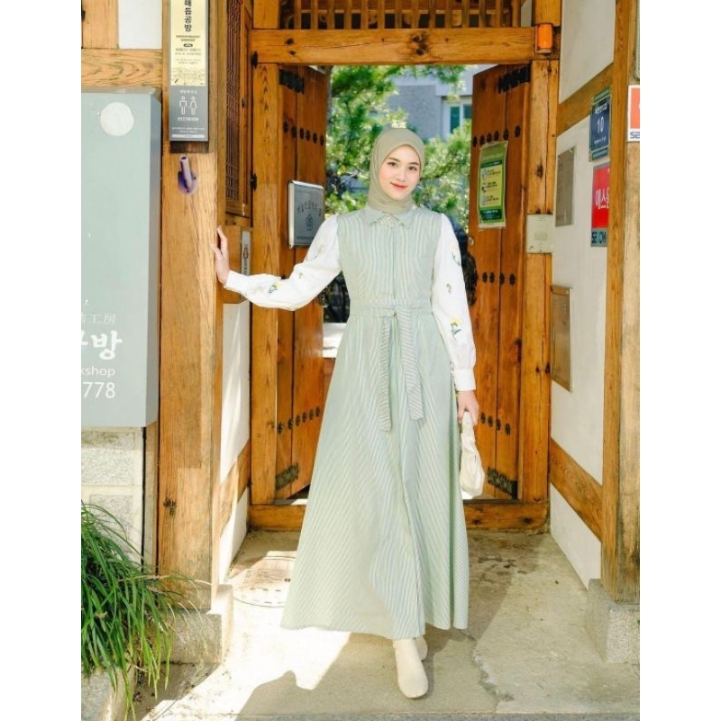 DRESS POPLIN SESHA SRIPEY