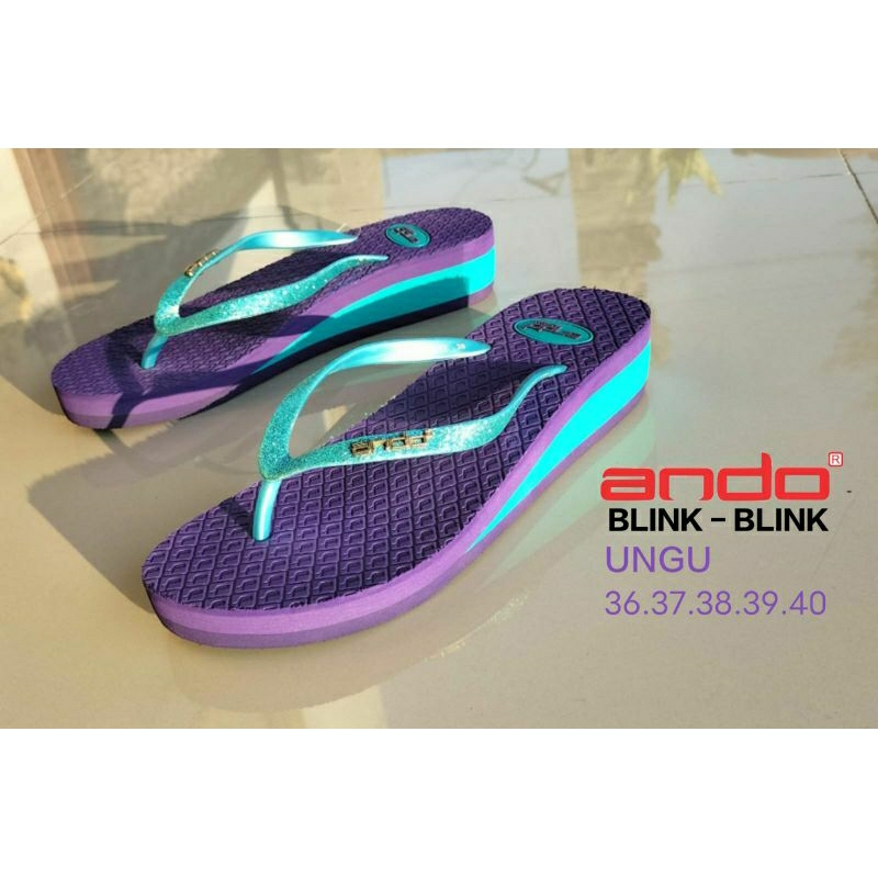SANDAL HAK TINGGI  SANDAL HEEL WANITA WADGES JEPIT ANDO ORIGINAL 100% TERBARU DAN TERMURAH ando hak 