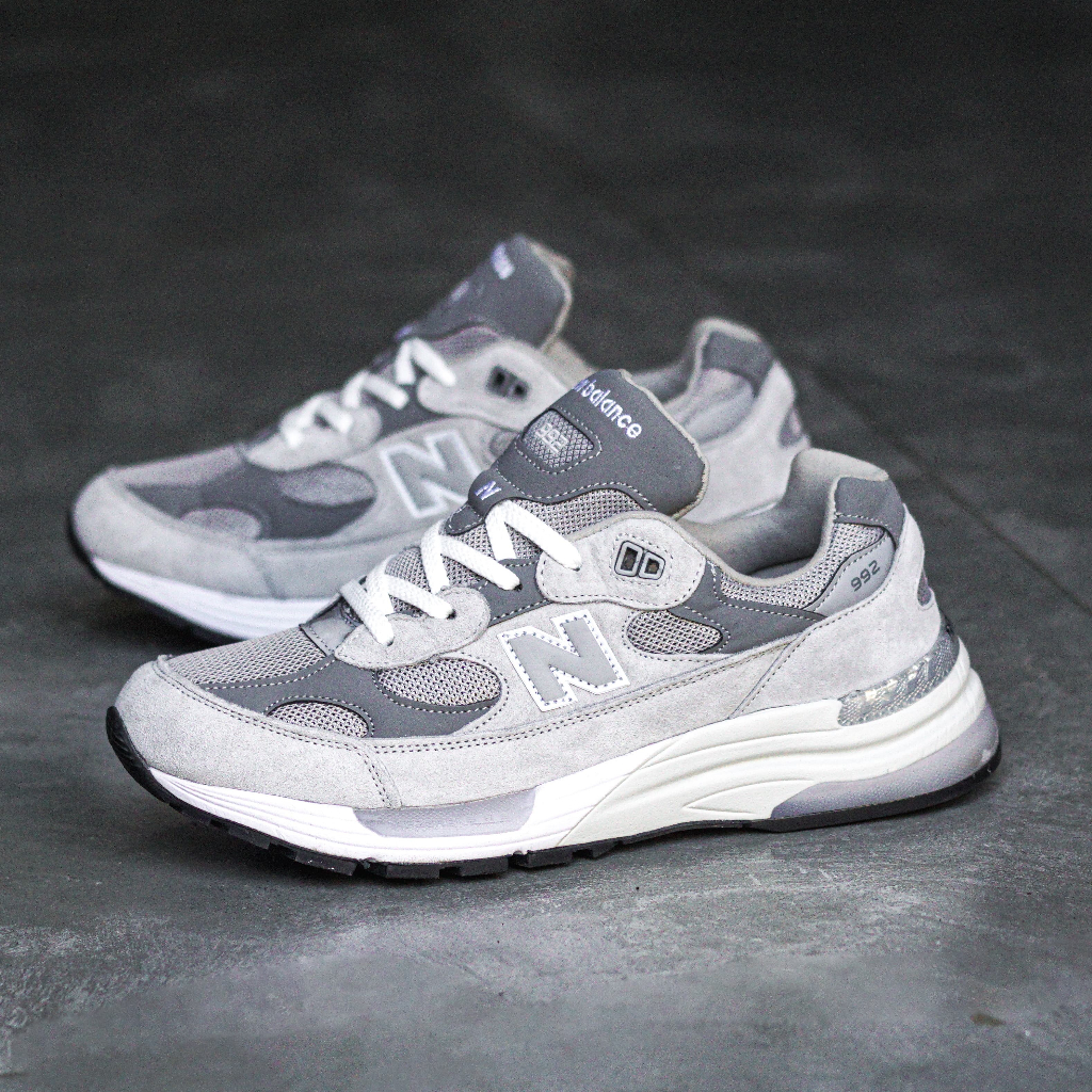 Sepatu Sneakers Casual Pria NB 992 Original Grey Termurah