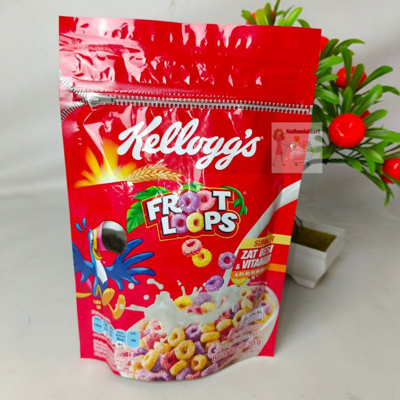 

Kelloggs Froot Loops 55 Gram Kemasan Pouch Ziplock