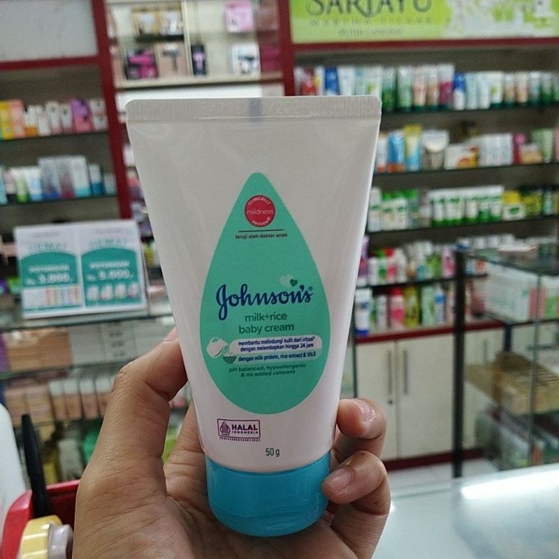 Johnson's baby cream milk+rice 50gr