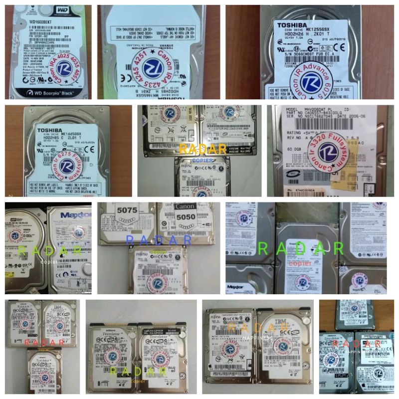 Hardisk fotocopy canon IR