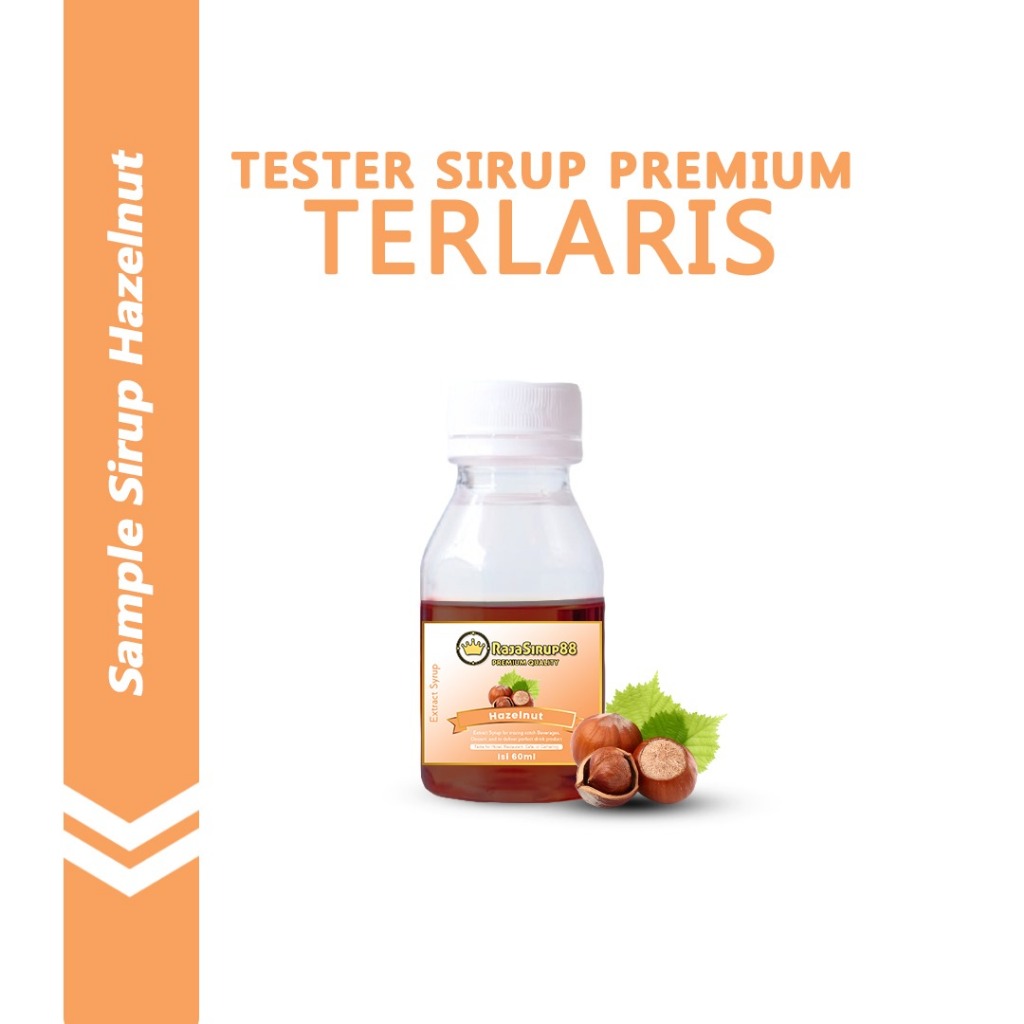 

Sample Sirup Premium Rasa Hazelnut Tester Minuman Sirop Flavour Syrup Halal 60 ml RAJA SIRUP 88