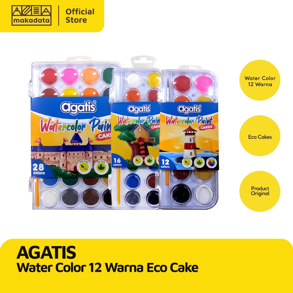 

CAT AIR/ WATERCOLOUR AGATIS ECO CAKE (1PCS) MURAH