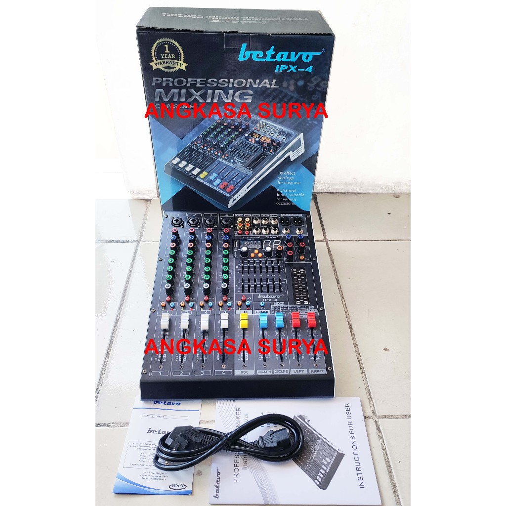 Mixer Betavo IPX4 /IPX 4 ORIGINAL 4 Channel Reverb 99 Dsp Group