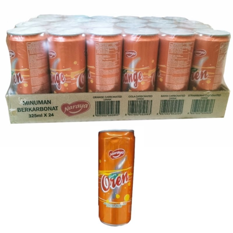 

Naraya Oren Minuman Orange Rasa Jeruk Kaleng 1 Dus Isi 24 Kaleng