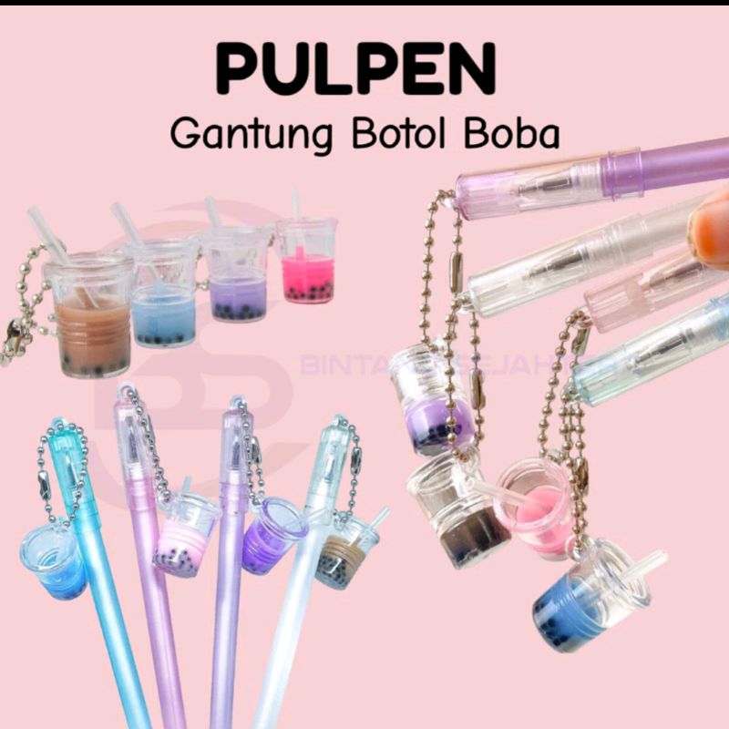 

Pulpen boba pulpen bubble tea gel pen karakter murah