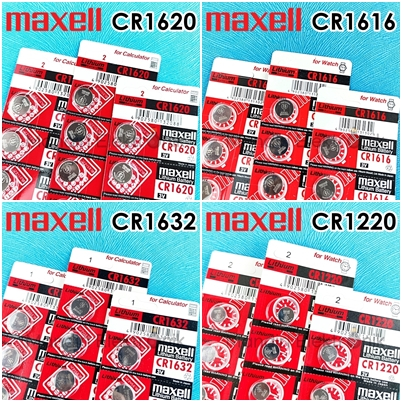 Baterai Kancing Maxell CR1620 CR1616 CR1632 CR1220 Lithium Battery 3V Original Japan