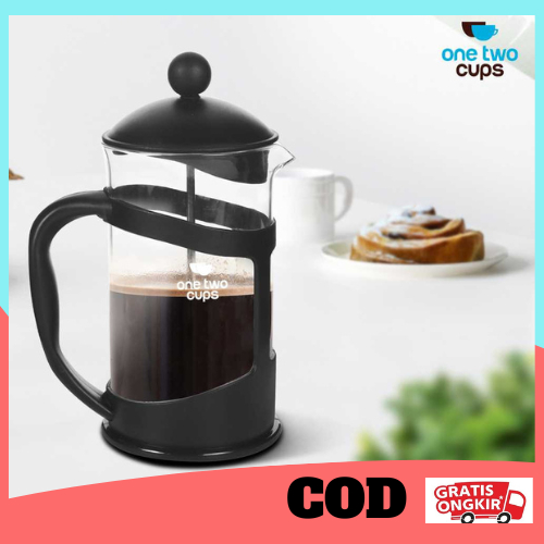 [PRODUK ORIGINAL 100%] One Two Cups Cafilas French Press Coffee Maker Pot/Press Coffee Maker/Press C