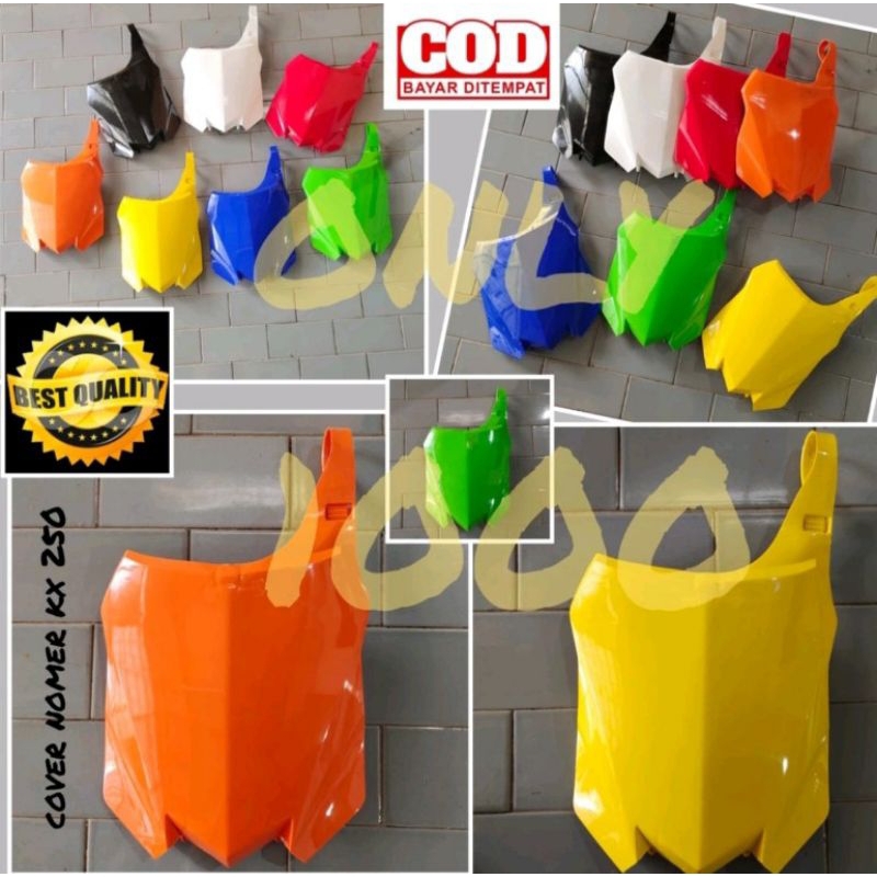 PAPAN NOMER KX 250 PAPAN NOMOR KX250 COVER NOMER KX 250 PAPAN STARS KX250 TRAIL SUPERMOTO MOTOCROSS