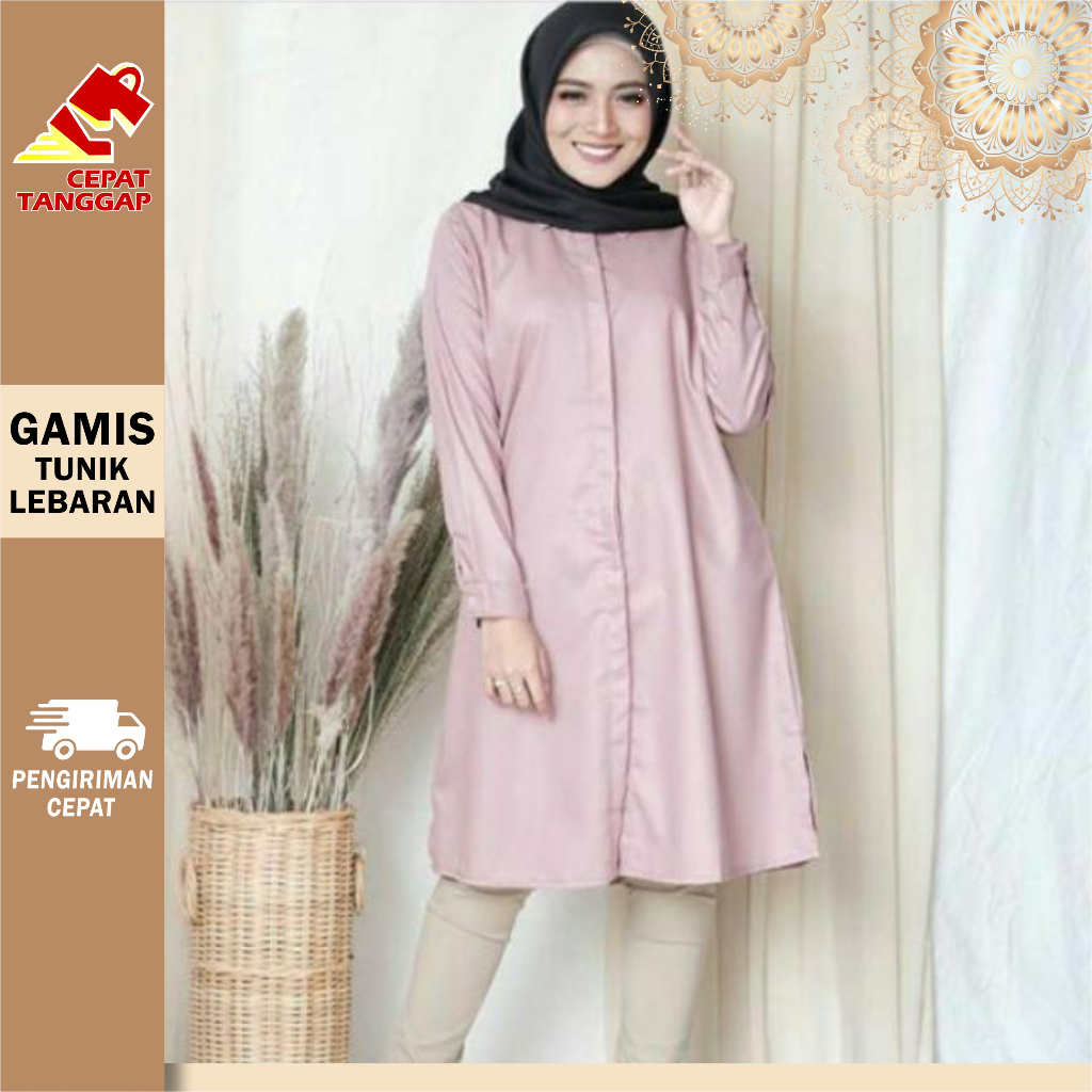 TERBARU GAMIS TUNIK WANITA LONG LENGAN PANJANG BAHAN KATUN TOYOBO IMPORT PREMIUM 2024