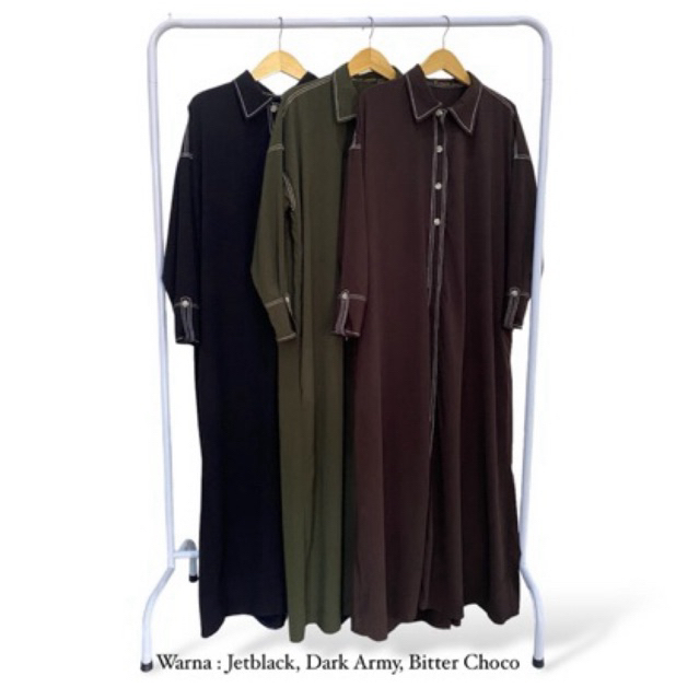 Qonita abaya - list abaya - stitch abaya