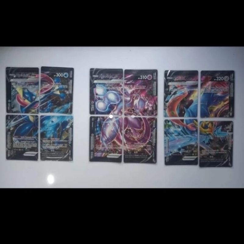 3 pokemon tcg v union vunion original dapet semua greninja mewtwo zacian