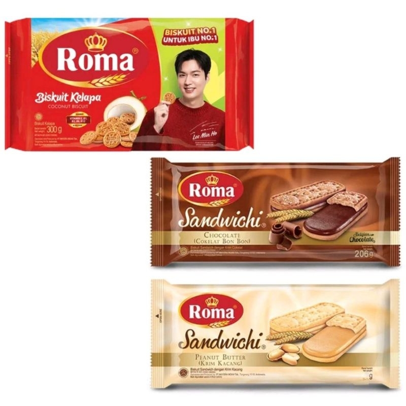 

ROMA Biskuit Kelapa 300g | ROMA Sandwichi 206g