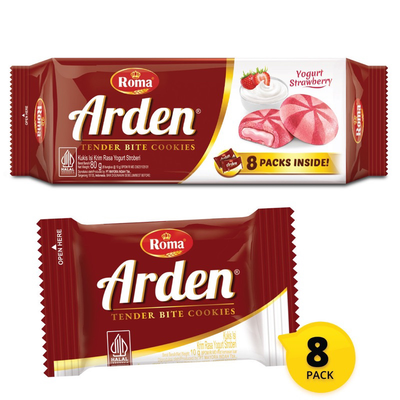 

ROMA ARDEN TENDER BITE COOKIES YOGURT STRAWBERRY