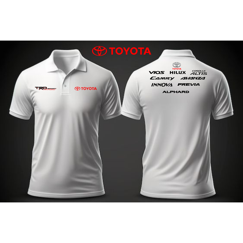 Baju Pria wanita Seragam Toyota