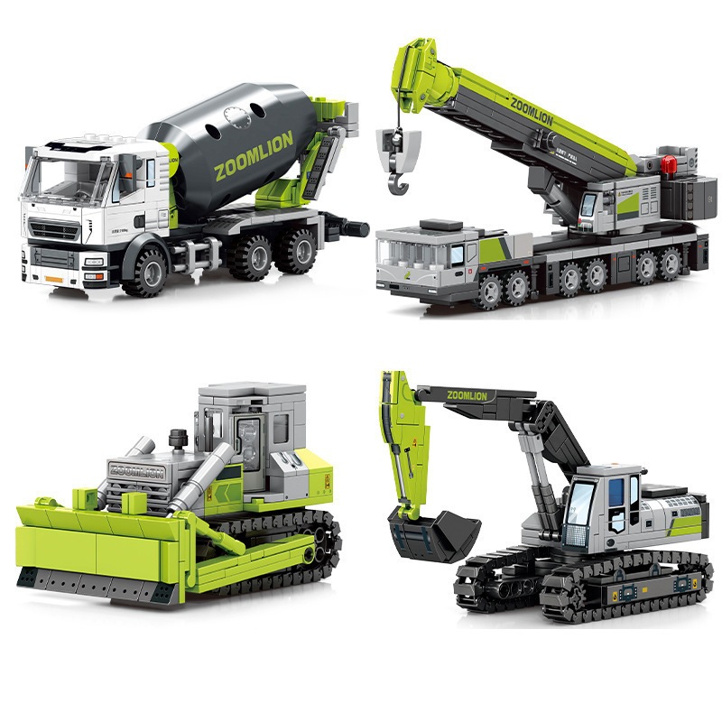 MAINAN ANAK TRUCK SEMBO BLOCK ZOOMLION KONSTRUKSI / BRICK BLOCK SUSUN EXCAVATOR MAINAN LEGO