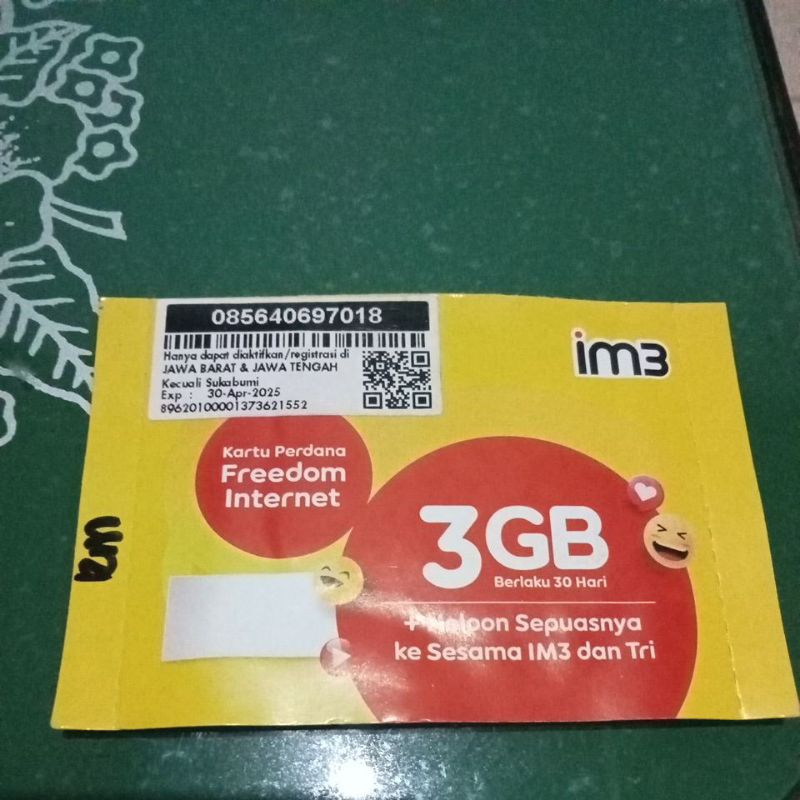 paket data IM3 3 gb