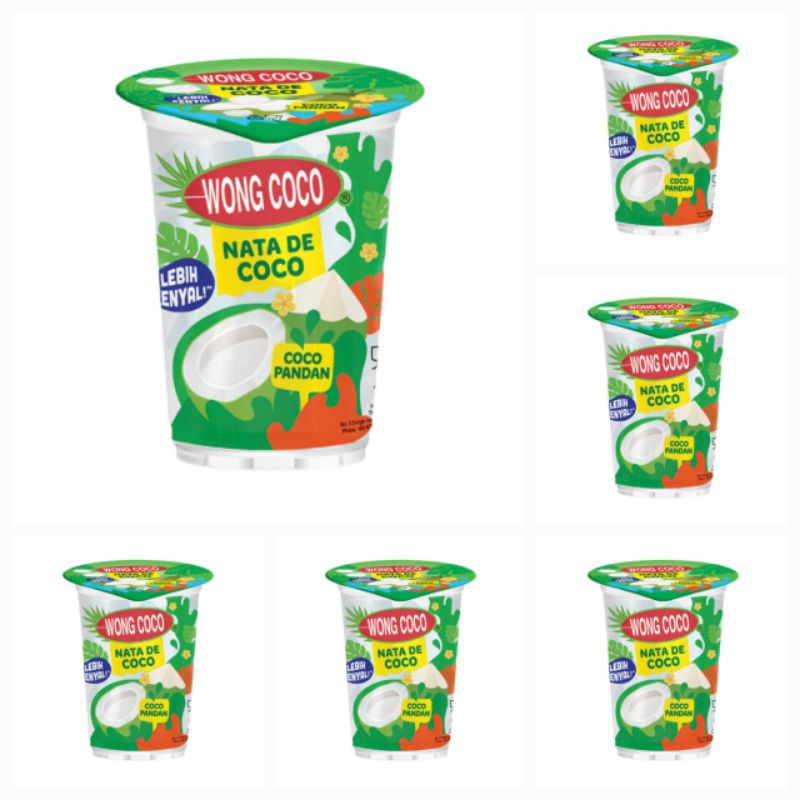 

Wong Coco Nata De Coco Delicius Cocopandan Sari Kelapa Dengan Rasa Cocopandan 220 GR