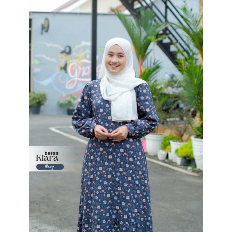 KIARA DRESS ORI SADA HIJAB MAT CRINKLE UK S-XL