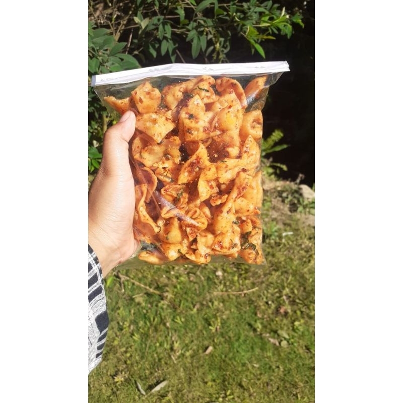 

kripik panta/ pangsit pita 250g