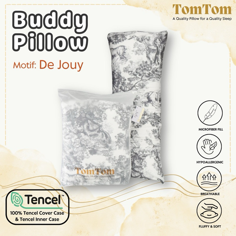 Tomtom Premium Microfiber BUDDY PILLOW + Cover SUTRA TENCEL 60s Motif DE JOUY