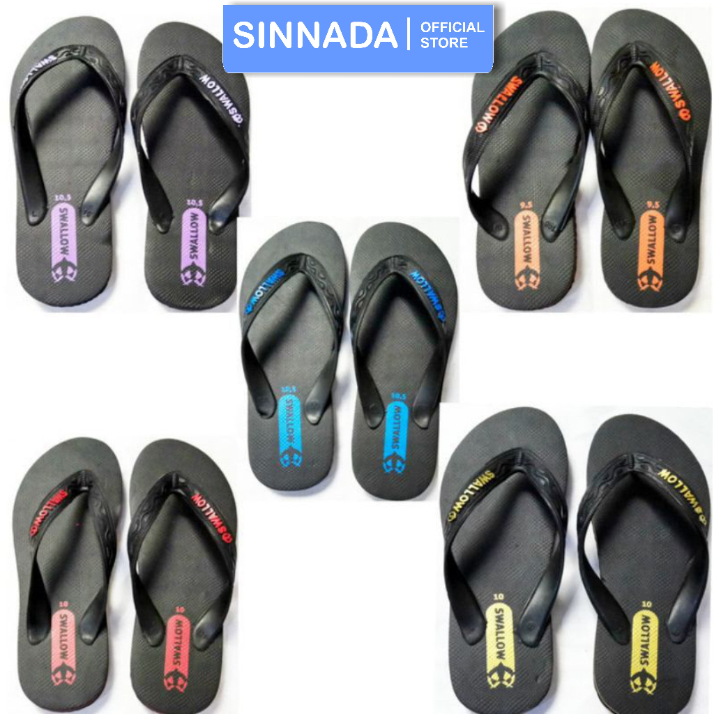 SANDAL JEPIT SWALLOW HITAM WARNA RANDOM