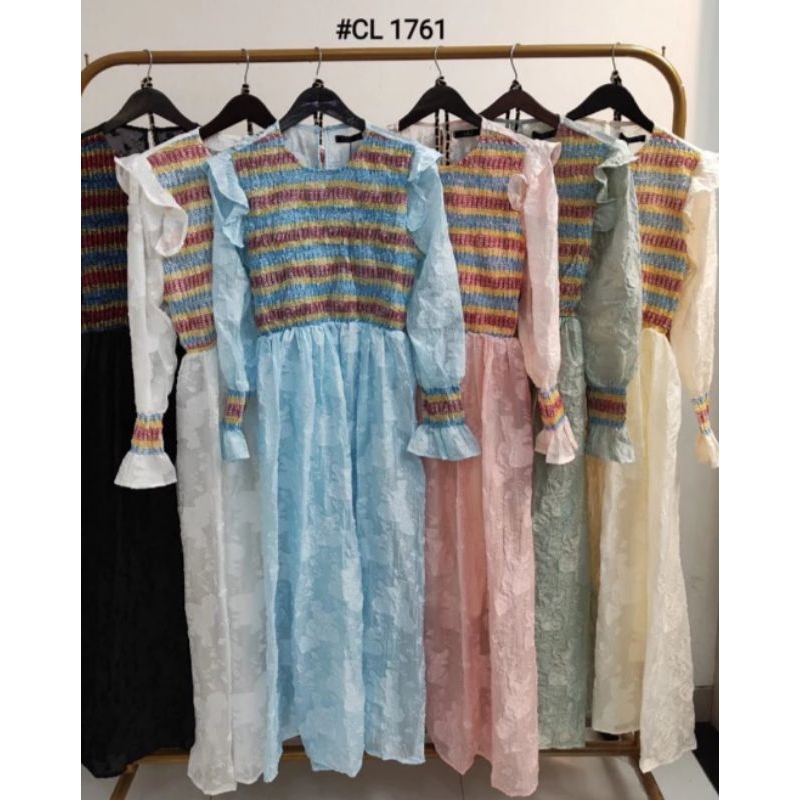 Gamis Shimer silk embos LFY Lafreya ORI
