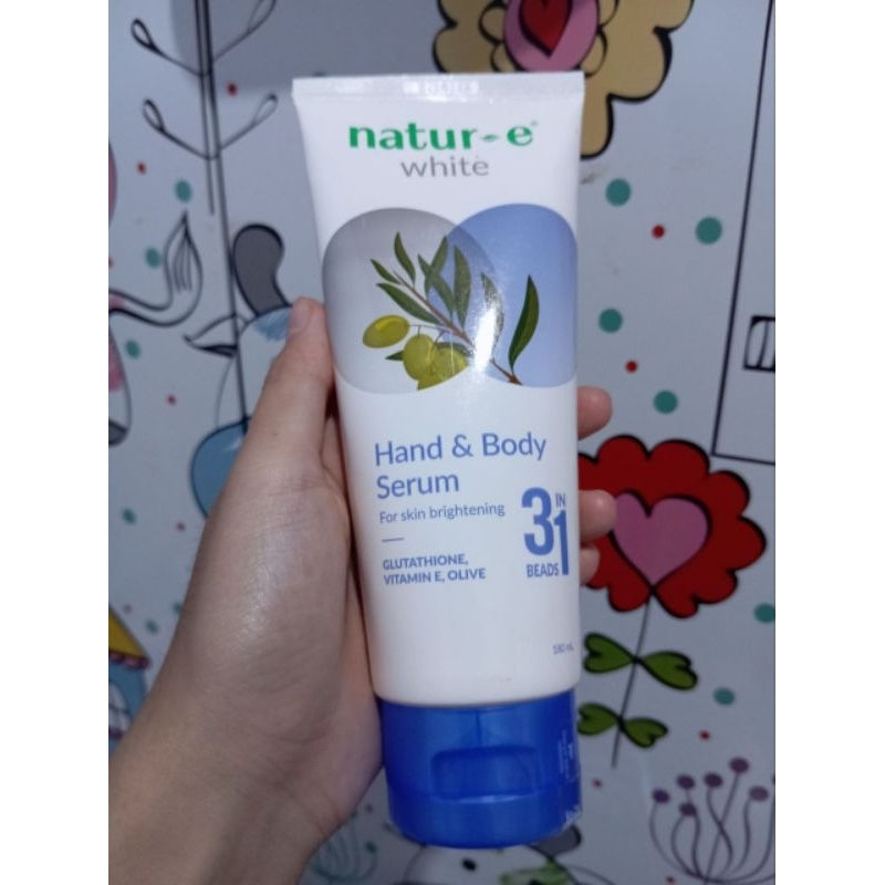 Natur-E White Hand & Body Serum 180ml Exp mei 2024 Original